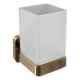 Bradley Brushed Brass Tumbler and Holder